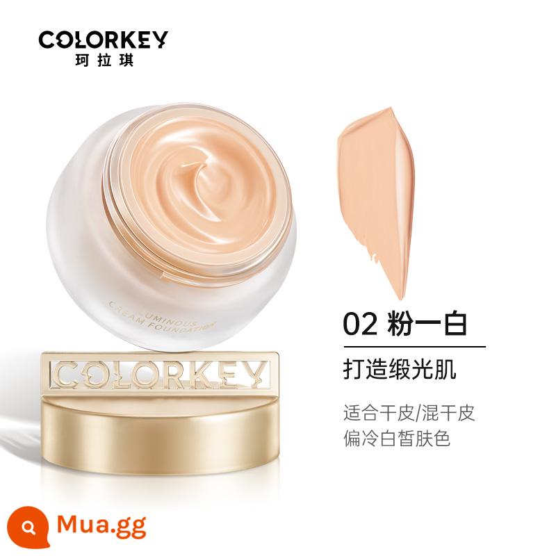 Colorkey Ke Laqi White Tea Platinum Pure Soft Light Kem nền ngoan ngoãn Lock Color Essence Phấn phủ dưỡng ẩm Kem trang điểm - Làn da dịu dàng 02