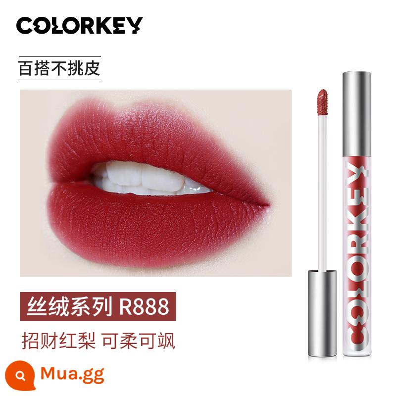 Colorkey Kolaqi Air Lip Men Nữ Son Bóng Velvet Matte Nữ Chính Thức Flagship Store Thương Hiệu Lớn Xác Thực - R888 Lê đỏ may mắn