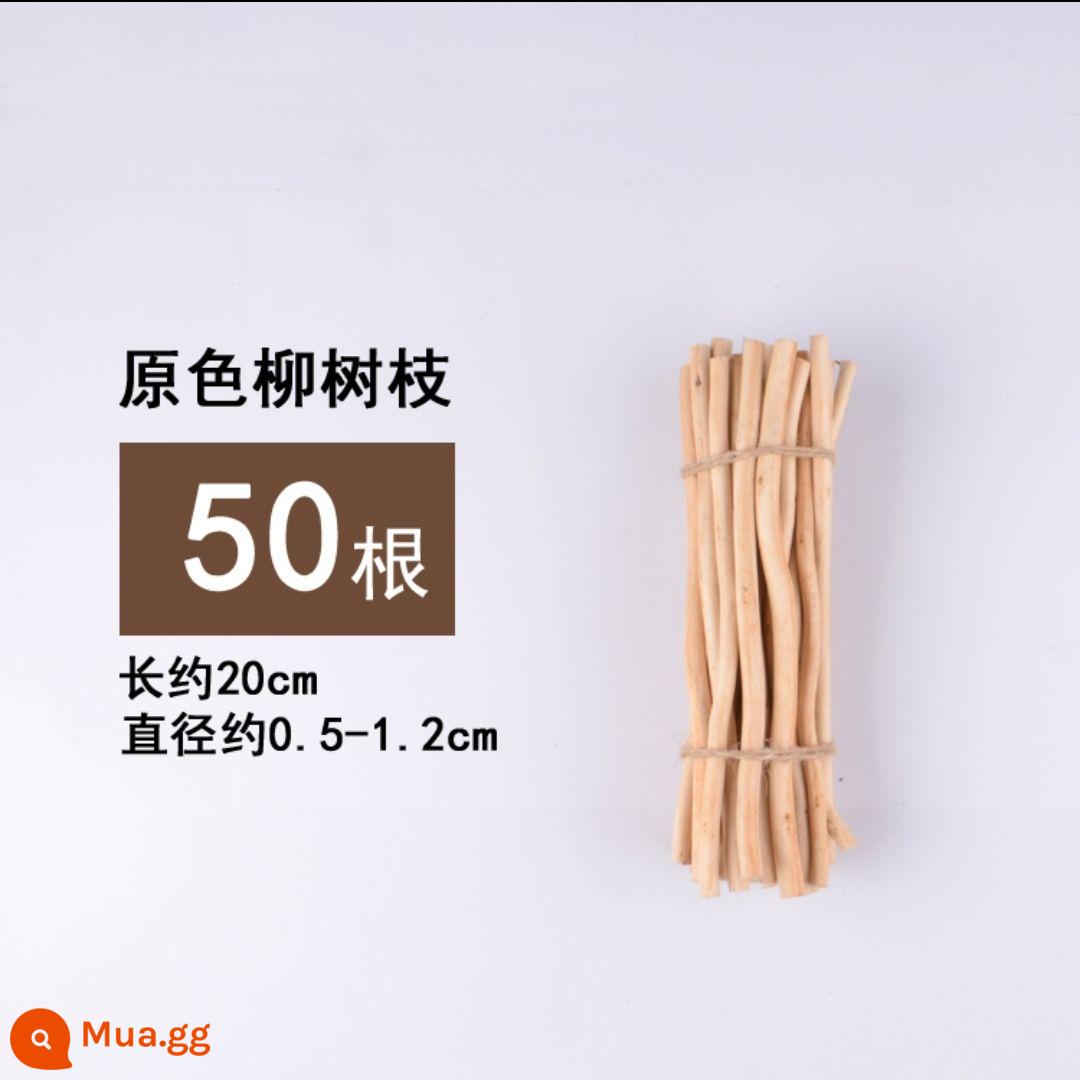 Khúc gỗ khô nhánh mẫu giáo handmade tự làm sáng tạo trang trí nhà cảnh bố trí phòng khách thanh gỗ nhỏ Sen Cục - Khúc gỗ liễu màu 20 cm 50 cái/kiện