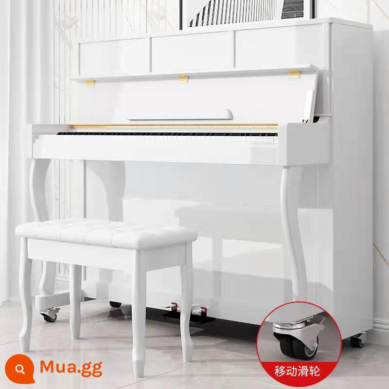 Yintao đàn piano organ điện tử 88 phím búa nhà thông minh chuyên nghiệp người lớn mới bắt đầu kỹ thuật số trẻ em điện tử thép - Quản lý cửa hàng giới thiệu tủ đứng lớn độc quyền - bàn phím búa nặng - sơn trắng + 4 bánh xe