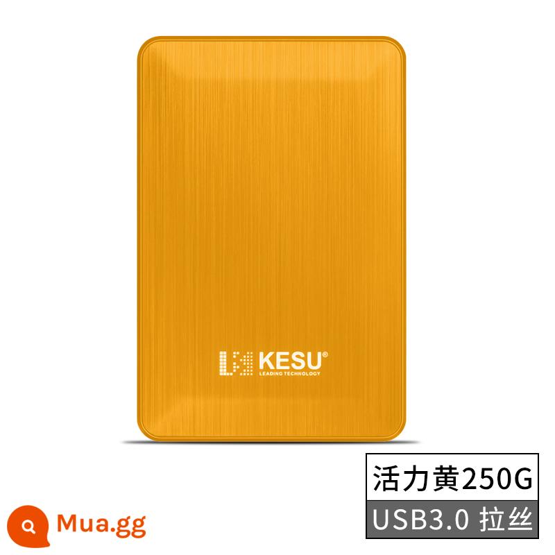 Ổ cứng di động Keshuo 2t điện thoại di động máy tính ổ cứng 1t di động gắn ngoài tốc độ cao 320g ổ cứng thể rắn được mã hóa 500g - K1-vàng 250G (USB3.0 tốc độ cao)