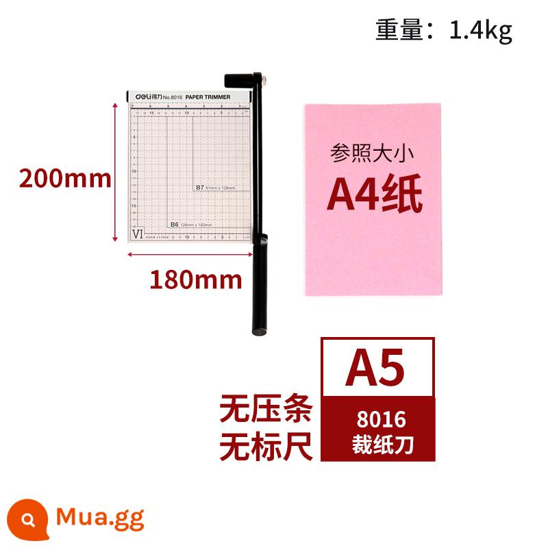 Dao cắt giấy A4 mạnh mẽ Dao cắt giấy a3 Dao cắt giấy ảnh Dao cắt ảnh thủ công Dao cắt giấy thủ công Dao cổng chém nhỏ Dao cắt giấy thủ công Dao cắt nhỏ sử dụng văn phòng - Tấm thép A5 (200*180)