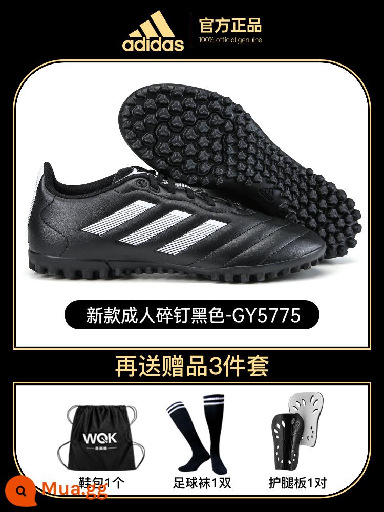 Giày đá bóng adidas nam TF đinh gãy sân cỏ nhân tạo Frisbee giày thể thao gai thi đấu training đặc biệt chính hãng - Đen[GY5775]