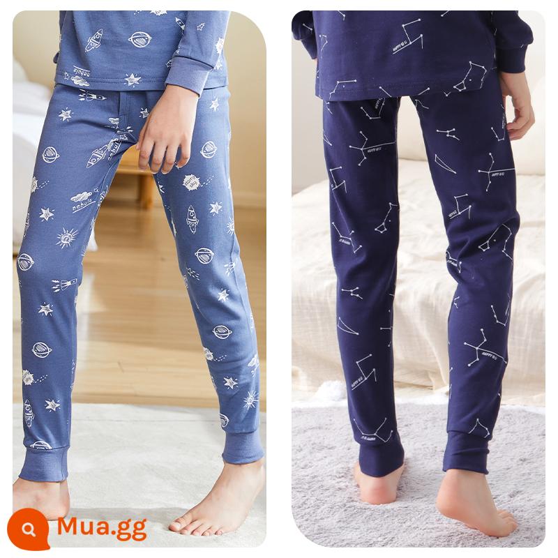 Quần vệ sinh bé trai Catman Cotton nguyên chất Quần giữ ấm cho bé trai trung niên và lớn Quần lót trẻ em Quần vệ sinh bé trai Phần mỏng Quần đáy bé - Bé trai-Hai gói 3