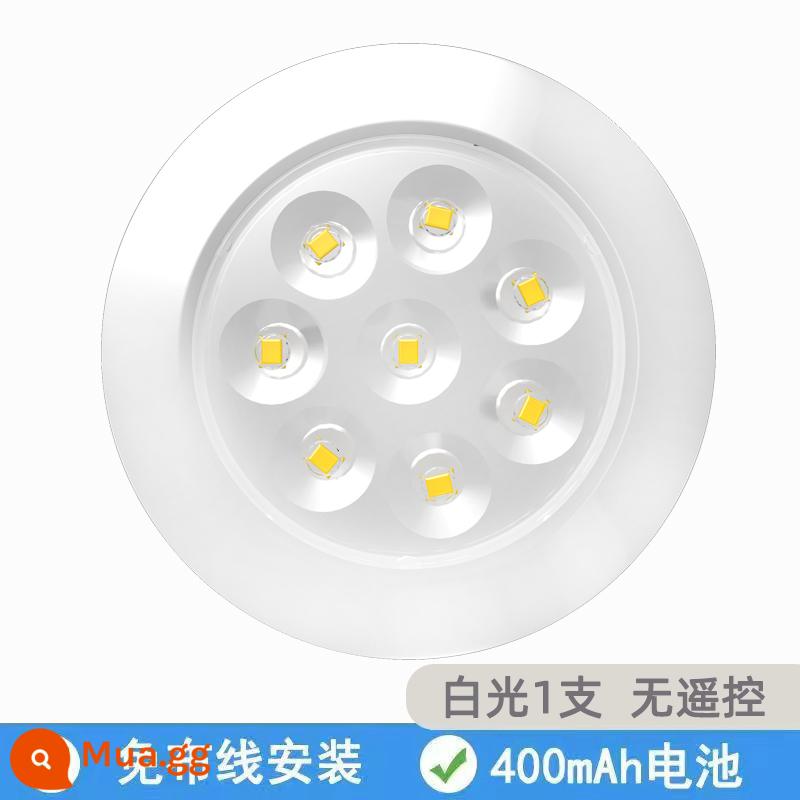 Đèn chiếu điểm sạc gắn trên bề mặt led điều khiển từ xa không dây mô hình tủ trưng bày tủ rượu ký túc xá hút từ quần áo không dây tổng thể đèn tủ - Đèn đơn màu trắng - 400 mA - ánh sáng trắng