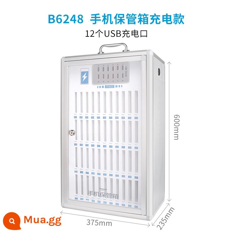 Hộp đựng điện thoại di động an toàn Hộp đựng quản lý nhân viên sinh viên có khóa Hộp đựng điện thoại và tủ đựng điện thoại di động - [Có thể sạc lại] két sắt điện thoại di động 48-bit