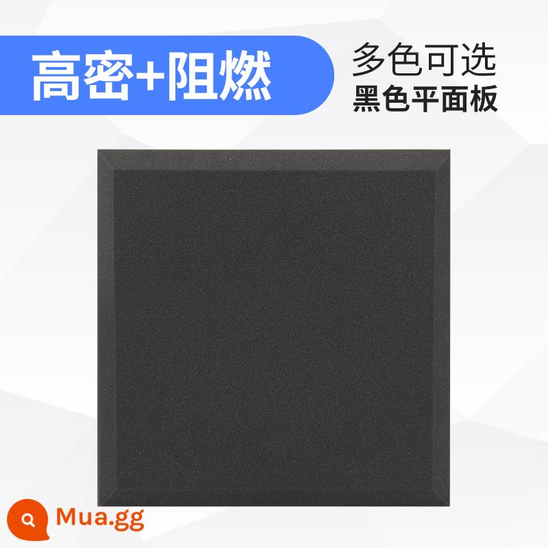 Bông cách âm tường bông hấp thụ âm thanh tấm cách âm tự dính vật liệu hấp thụ âm thanh trong nhà phòng đàn piano miếng dán tường hấp thụ âm thanh tạo tác - Màu đen phẳng (chất chống cháy mật độ cao)