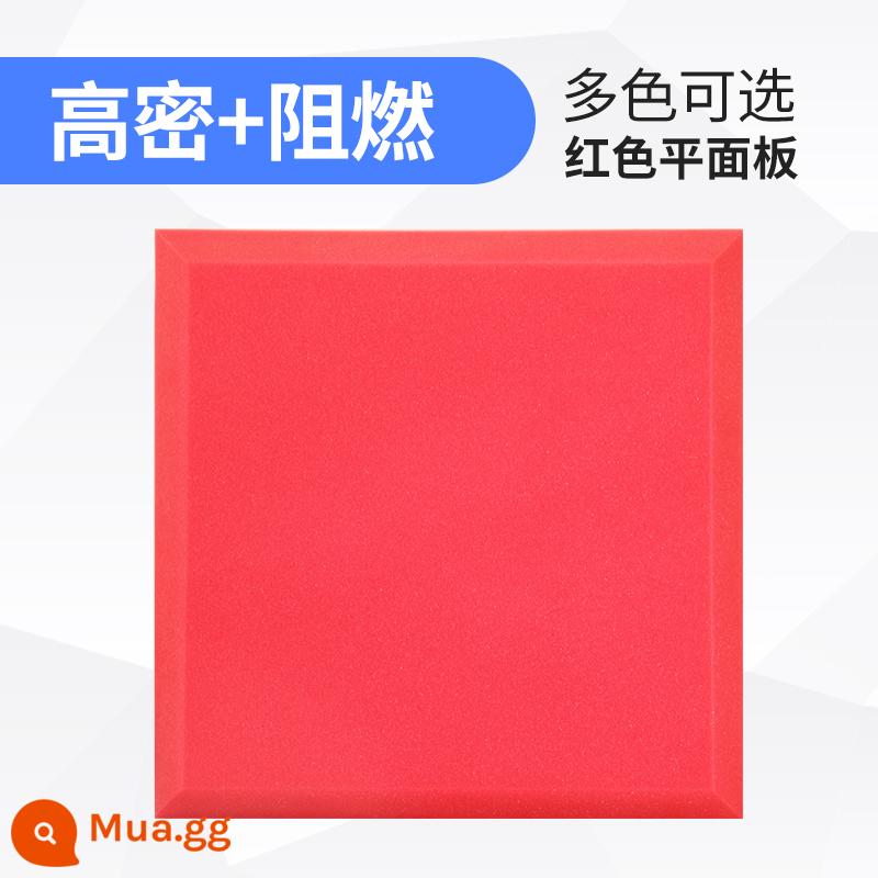 Bông cách âm tường bông hấp thụ âm thanh tấm cách âm tự dính vật liệu hấp thụ âm thanh trong nhà phòng đàn piano miếng dán tường hấp thụ âm thanh tạo tác - Màu đỏ phẳng (chất chống cháy mật độ cao)