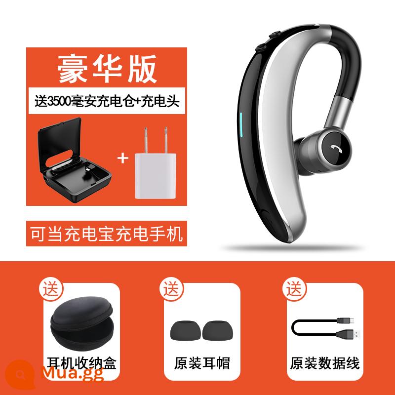 Tai nghe bluetooth không dây đăng ký cuộc gọi Móc tai dẫn truyền xương không nhét trong tai 2022 mới thời lượng pin dự phòng siêu dài Apple lái xe thể thao kinh doanh thích hợp cho Xiaomi VIVO Huawei OPPO vinh quang - Phiên bản cao cấp ❣ Màu xám khói "48 giờ đàm thoại + 180 ngày chờ + tên cuộc gọi đến"