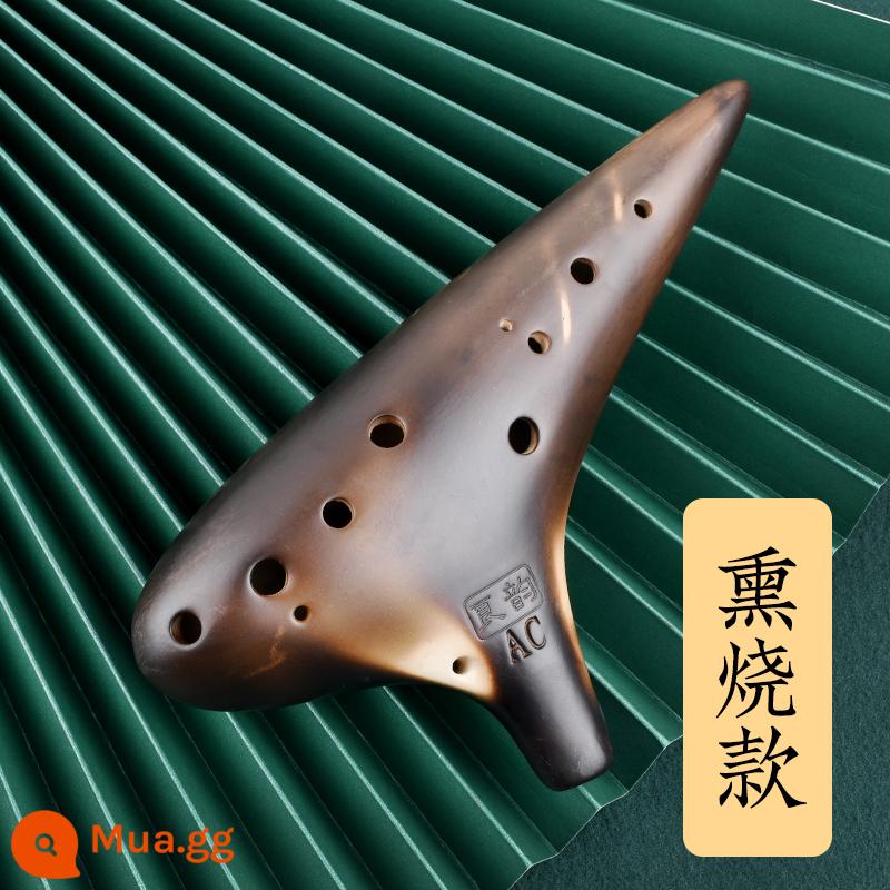 Loại biểu diễn Ocarina 12 lỗ Nhạc cụ chuyên nghiệp dành cho người mới bắt đầu 12 lỗ di động Giai điệu AC dành cho sinh viên có giai điệu trung bình sáu 6 lỗ - Giai điệu biểu diễn [Xunyue AC tune] đi kèm túi đựng + dây buộc + sách giáo khoa