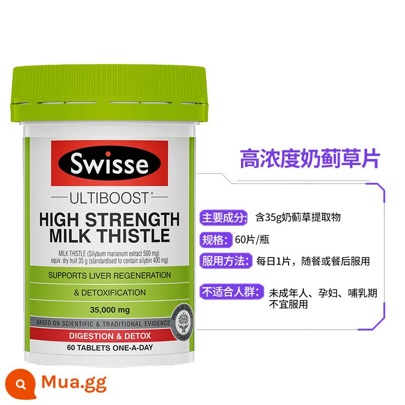 Viên thuốc gan swisse Úc 200 hạt sữa cải tiến 60 hạt thức khuya để nôn nao 120 hạt - Quân đội xanh