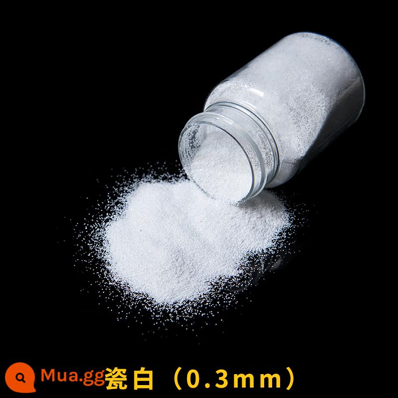 Bột lấp lánh Bột lấp lánh Bột vàng Hoa hồng Bột lấp lánh Giáng sinh Bột vàng Cross Stitch Handmade DIY Epoxy Nail Powder 50ml - Sứ trắng 50ml/chai