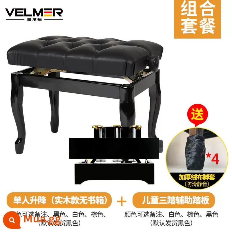 Có Thể Điều Chỉnh Gỗ Chắc Chắn Ghế Đàn Piano Tại Nhà Đơn Thủy Lực Tự Động Nâng Guzheng Phân Đàn Piano Điện Tử Đôi Đàn Piano Phân - Gói thiết yếu cho bé tập piano (một người không có tủ sách)