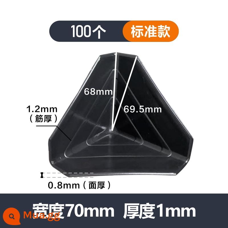 [Doanh số hàng tháng trên 1 triệu] góc bảo vệ góc thùng carton góc chống va chạm góc bảo vệ đóng gói nhanh góc đóng gói hộp nhựa ba mặt - [Mẫu tiêu chuẩn 70mm] 100 chiếc