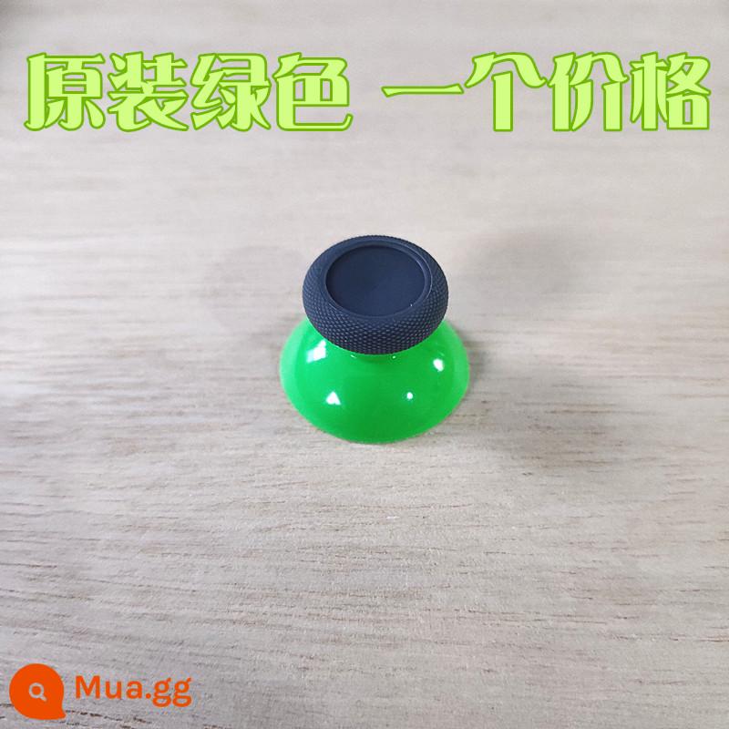 Tay cầm XBOX One chính hãng đầu nấm keycap loạt kim loại đính đá nắp cao su phụ kiện sửa chữa - một chiếc mũ rocker nguyên bản màu xám + xanh lá cây