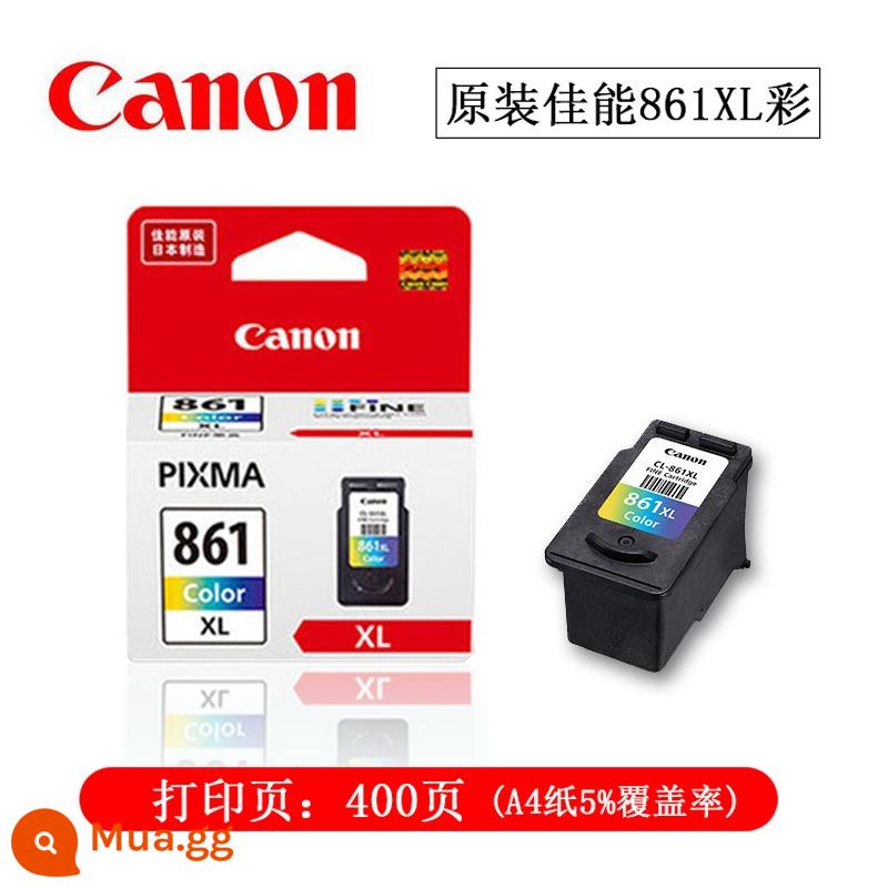 Hàng Chính Hãng Canon 860 861 Hộp Mực TS5380 Hộp Mực Máy In PG-860 CL-861 XL Công Suất Lớn Máy In Gia Đình Plus Mực Máy In Mới - Canon 861XL màu dung lượng lớn [400 trang (độ phủ 5% giấy A4)]