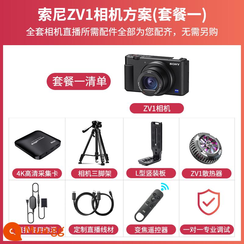 Làm đẹp 4K rung Taobao HD với hàng hóa giải trí máy ảnh neo máy ảnh một mắt thiết bị phát sóng trực tiếp đầy đủ bộ gỡ lỗi - Gói 1 (gói camera ZV1)