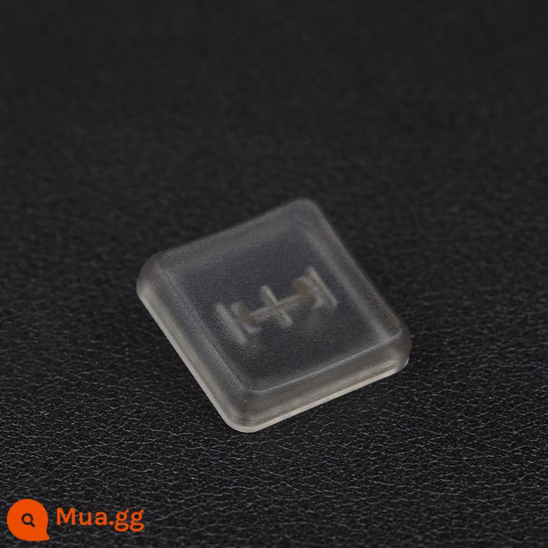 Hafox thiết bị bên ngoài Kaihua sô cô la bàn phím cơ trục thấp keycap Chất liệu PBT/PC mũi lợn phím CFX siêu mỏng - Keycaps trục thấp 1u màu đen trong suốt * 5 miếng chất liệu PC