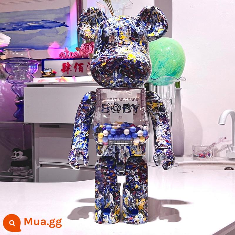 Bearbrick1000% bạo lực gấu khối xây gấu mẫu phòng khách lớn trang trí hợp thời trang búp bê búp bê quà tặng sinh nhật - Màu