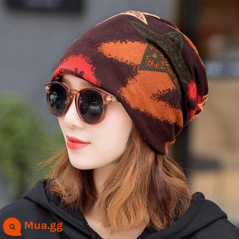 Mua 1 Tặng 1】 Ngoài Trời Mùa Đông Dày Cổ Nam Và Nữ Plus Nhung Ma Thuật Khăn Turban Cổ Tay Cổ Khăn Mũ Ấm Áp - Cà phê [phiên bản đặc]