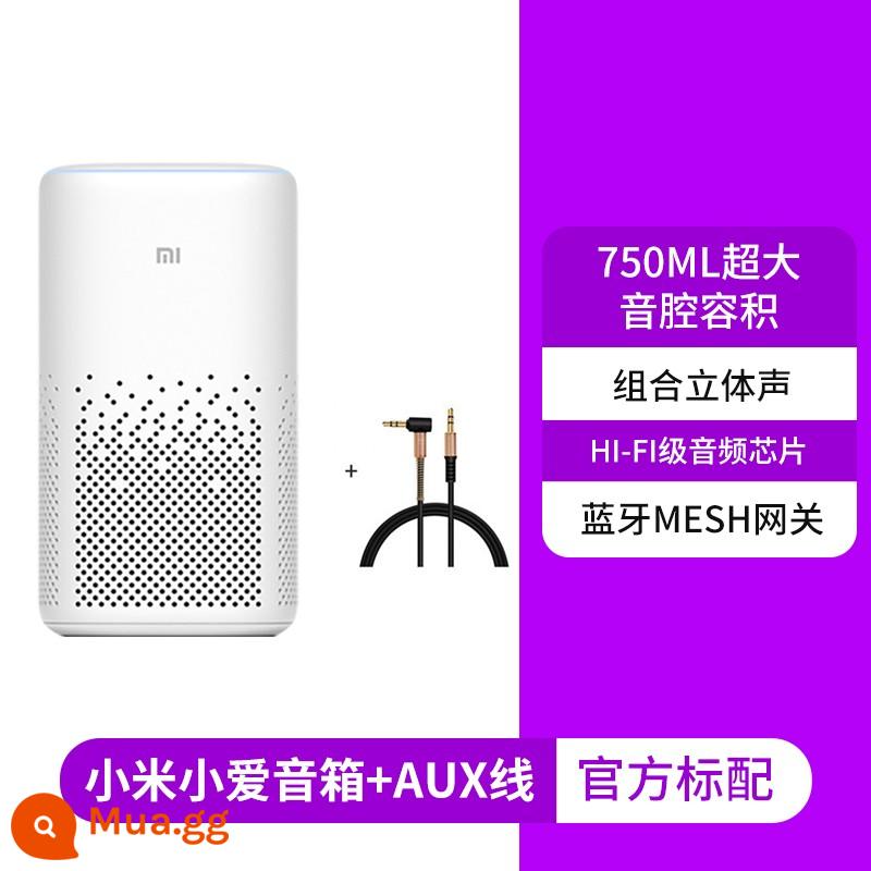 Loa Xiaomi Xiaoai pro Xiaoai bạn cùng lớp âm thanh thông minh giọng nói không dây WiFi điều khiển từ xa đa năng tại nhà âm thanh - Loa Xiaoai Trắng + Cáp Aux Phiên Bản Nâng Cấp Chất Lượng Âm Thanh