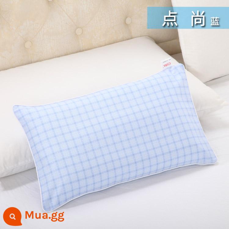 Nguyên chất cotton trẻ em Áo gối hoạt hình cotton cho bé học sinh mẫu giáo dây kéo áo gối nam nữ vỏ gối nhỏ dễ thương - Màu xanh cổ điển trong suốt