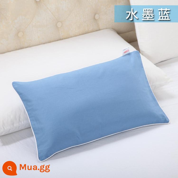 Nguyên chất cotton trẻ em Áo gối hoạt hình cotton cho bé học sinh mẫu giáo dây kéo áo gối nam nữ vỏ gối nhỏ dễ thương - màu xanh hoàng gia màu xanh mực (