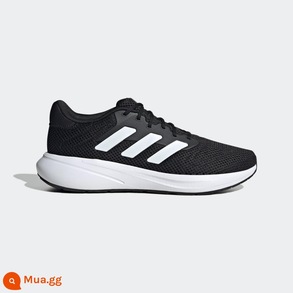 adidasGiày chạy bộ thể thao lưới thoải mái chính hãng của adidas RESponSE RUNNER U dành cho nam và nữ - đen trắng