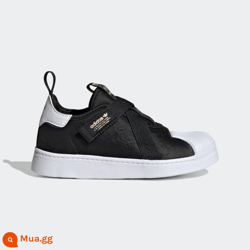 Adidasadidas Three -leaf Grass Superstar nam và nữ Giày đầu giường cổ điển GY9141 - đen trắng