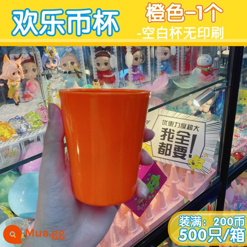 Anime City Game Machine Coin Basket Game Machine Basket Game Coin Basket Coin Basket Coin Máy bán xu Coin Blue Coin Box Nhà sản xuất - 1 cốc đựng tiền xu trống (màu cam)