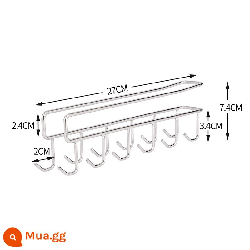 Miễn phí vận chuyển Ou Runzhe thép không gỉ đa chức năng dưới móc treo giá miễn phí đấm liền mạch móc - treo lên