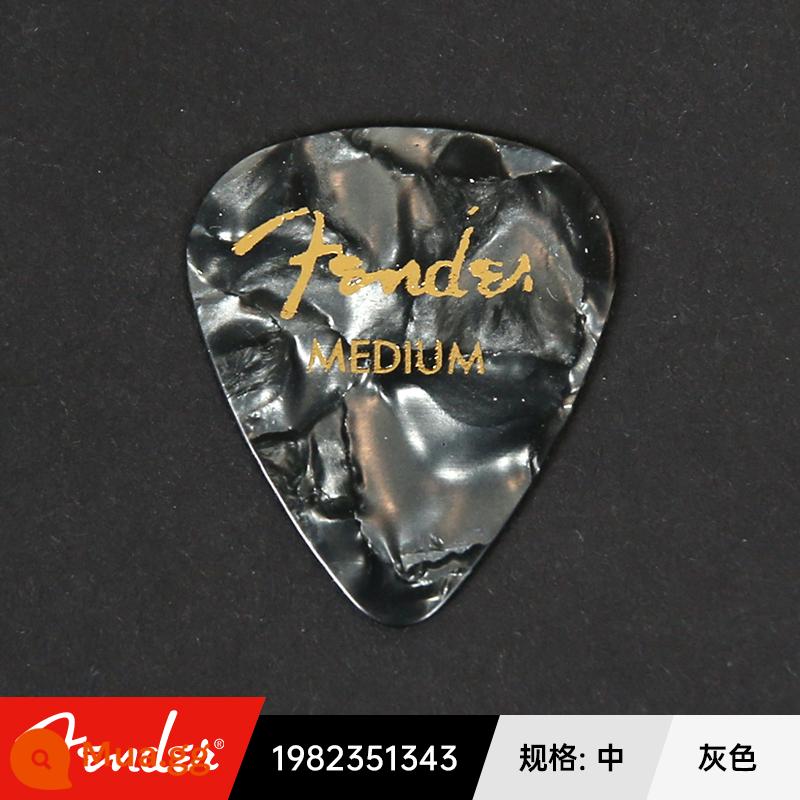 Mỹ Fender Celluloid Đàn Guitar Chọn Nhạc Jazz Chống Trơn Trượt Điện Gỗ Dân Gian Gảy Lò Xo Mảnh - Xám-trung bình