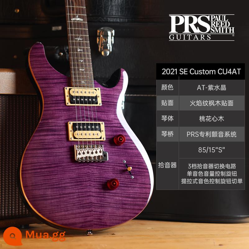 PRS Đàn Guitar Điện SE Bộ Tùy Chỉnh Indonesia MHHHB John Mayer Phiên Bản Chữ Ký CU44 Nhỏ Lắc Đôi - Thạch anh tím CU4AT