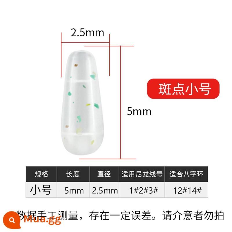 Số lượng lớn silicone khoan chống rối đậu phát hiện màu xanh lớn vừa silicone ngư cụ dòng phụ ngoài trời câu cá không gian đậu - Hỗn hợp đậu chống rối cỡ nhỏ 50 viên