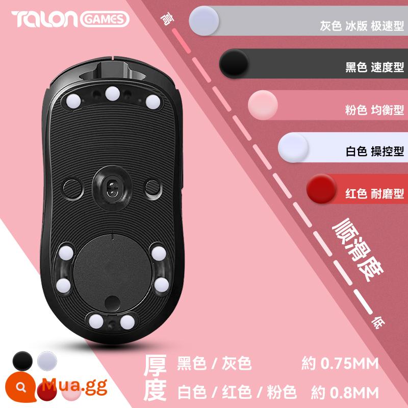 TALONGAMES phù hợp với Logitech gpw2g502g403gpx Poison Viper Ultimate Arc Edge miếng dán chân chuột miếng dán Teflon - Vui lòng xem hình ảnh để biết các thông số chấm nhỏ.