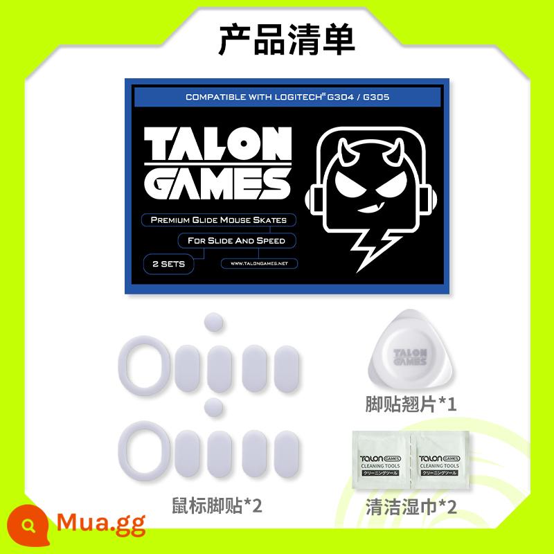 TALONGAMES phù hợp với Logitech gpw2g502g403gpx Poison Viper Ultimate Arc Edge miếng dán chân chuột miếng dán Teflon - Áp dụng cho cụm lắp ráp G304/G305-2