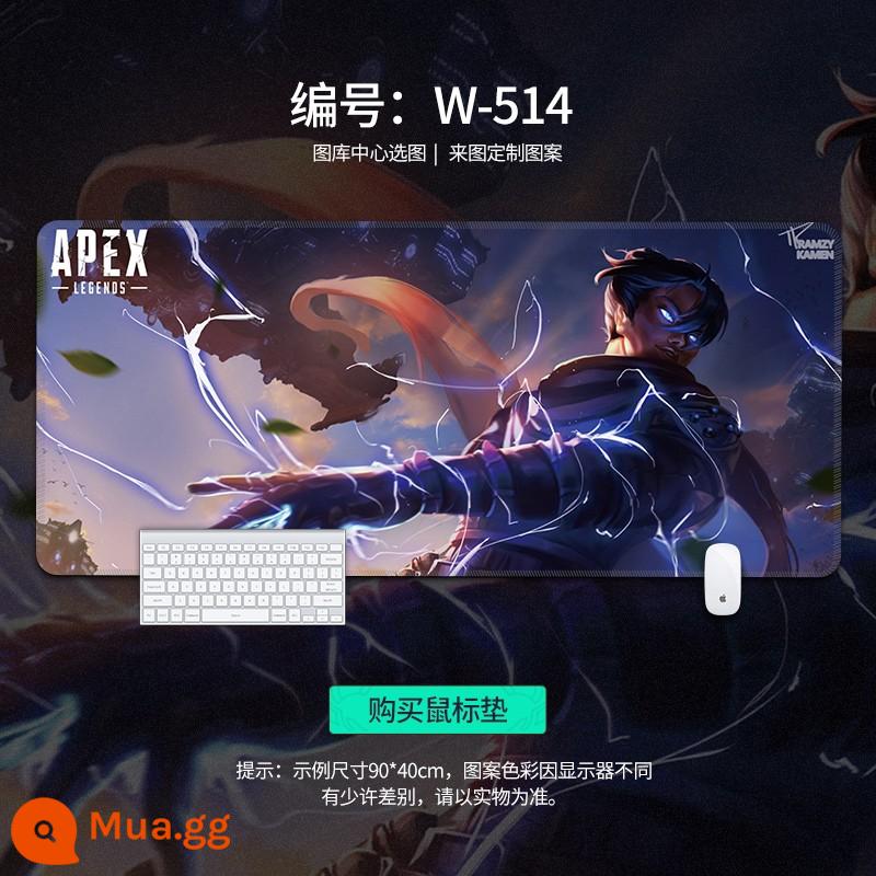 Miếng lót chuột APEX hero quá khổ để bàn bé trai game Internet cafe thoáng mát máy tính miếng lót bàn phím có thể tùy chỉnh - Lightning W-514 [mẫu nâng cấp mới]