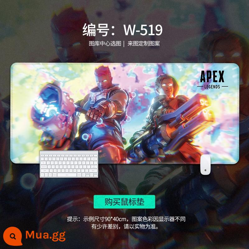 Miếng lót chuột APEX hero quá khổ để bàn bé trai game Internet cafe thoáng mát máy tính miếng lót bàn phím có thể tùy chỉnh - Chiến đấu khốc liệt W-519 [Mẫu nâng cấp mới]