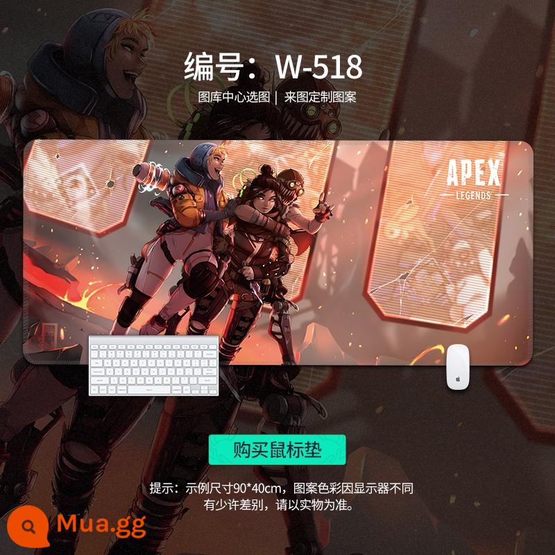 Miếng lót chuột APEX hero quá khổ để bàn bé trai game Internet cafe thoáng mát máy tính miếng lót bàn phím có thể tùy chỉnh - Victory W-518 [Mẫu nâng cấp mới]