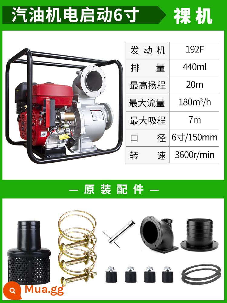 Máy bơm nước chạy xăng khởi động điện lưu lượng lớn bơm tưới nông nghiệp động cơ diesel máy bơm nước 2/3/4 inch máy bơm nước cao áp - Con lạc đà