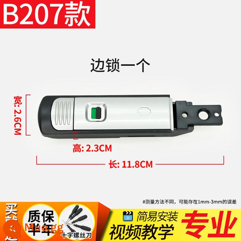 Phụ kiện khóa hộp kết hợp Khóa kết hợp B35 thay thế đa năng loại khóa xe đẩy vali vali khóa khóa phụ kiện vali - B207# bạc 1 cái (không phân biệt trái phải)