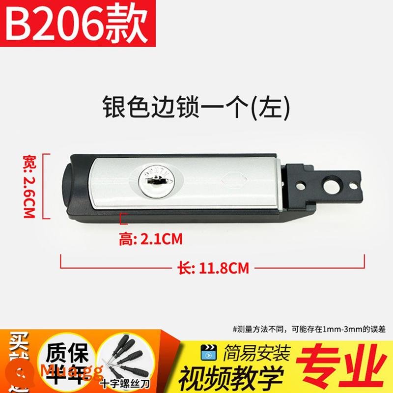 Phụ kiện khóa hộp kết hợp Khóa kết hợp B35 thay thế đa năng loại khóa xe đẩy vali vali khóa khóa phụ kiện vali - Khóa B206#1 bên trái