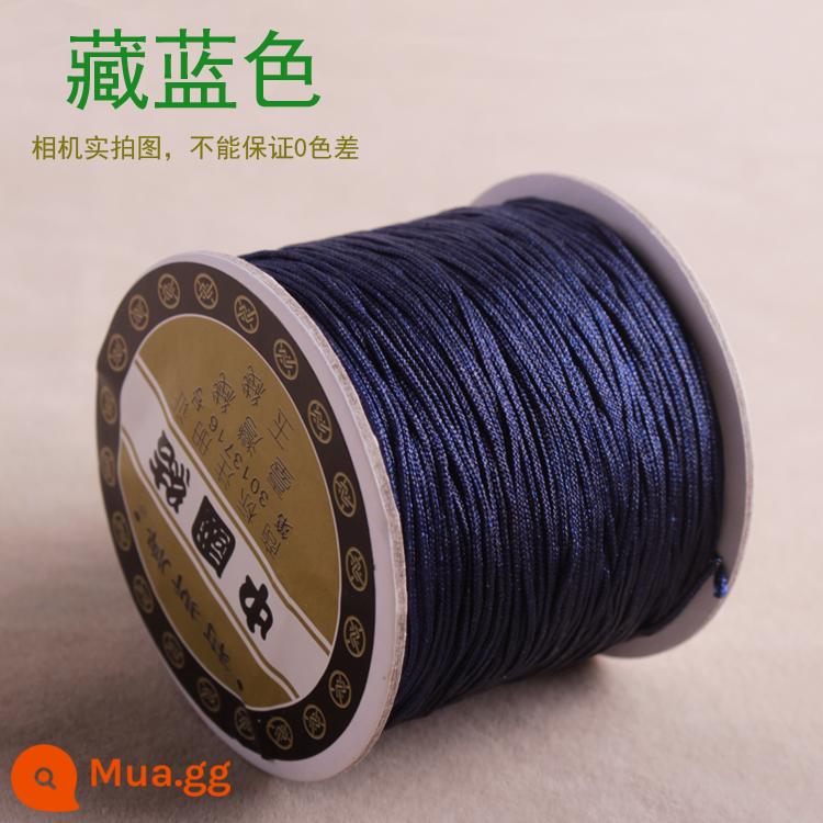 Số 72 Đài Loan Liz thương hiệu ngọc dây 0.8mm trang sức ngọc chạy trốn công chúa Series DIY tay vòng cổ đính cườm dây - Đường màu xanh hải quân 72