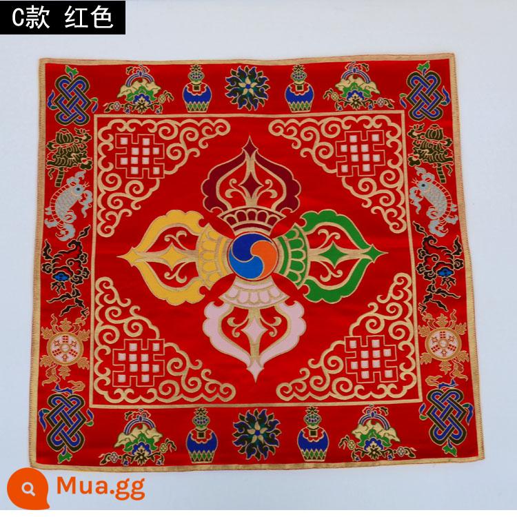 Tabetan Tablecloth Phong cách dân tộc - C phong cách màu đỏ