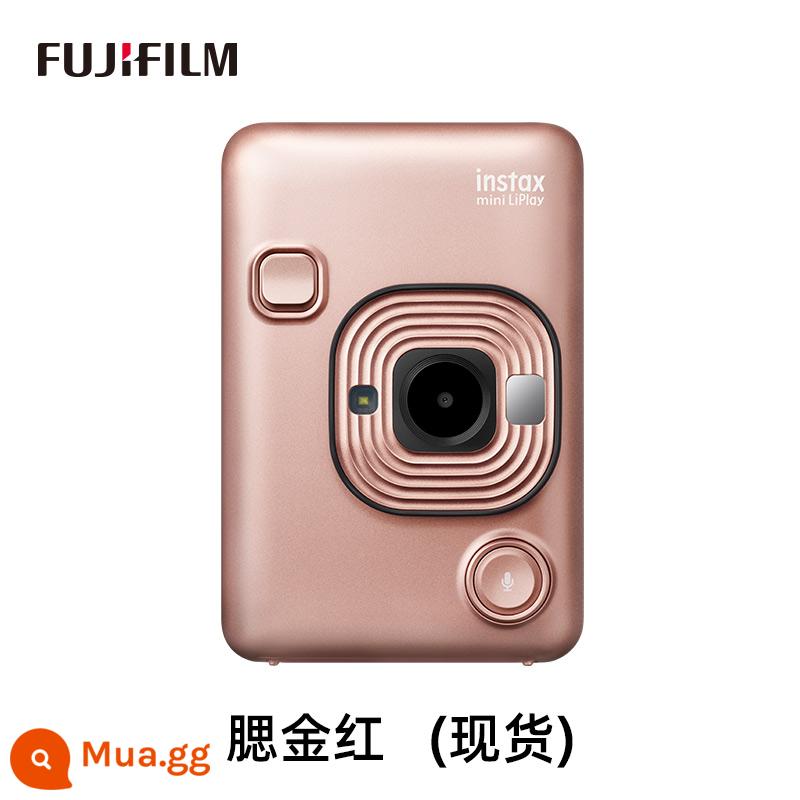 Máy ảnh âm thanh đứng Fuji instax mini LiPlay, máy ảnh in ảnh trên điện thoại di động - vàng má