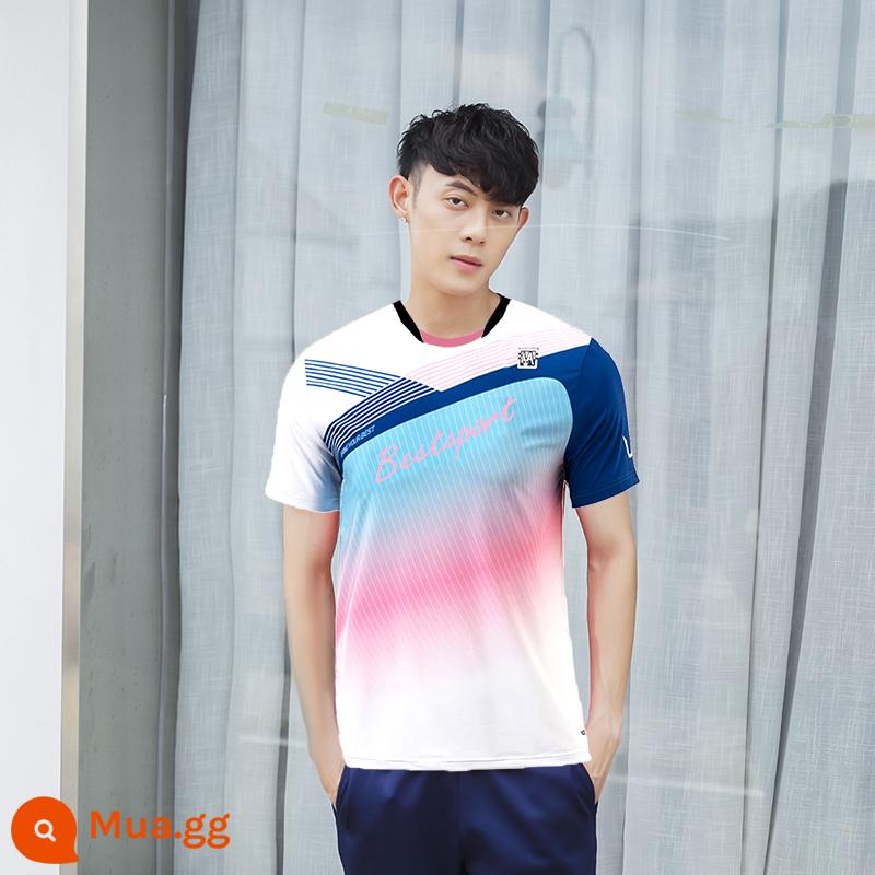 Quần áo cầu lông Đặc sản nam, nữ đặc sản mùa thu và mùa đông Nicnic Fast Dry Long Sleeve Cạnh tranh ngắn xếp hàng - áo nam