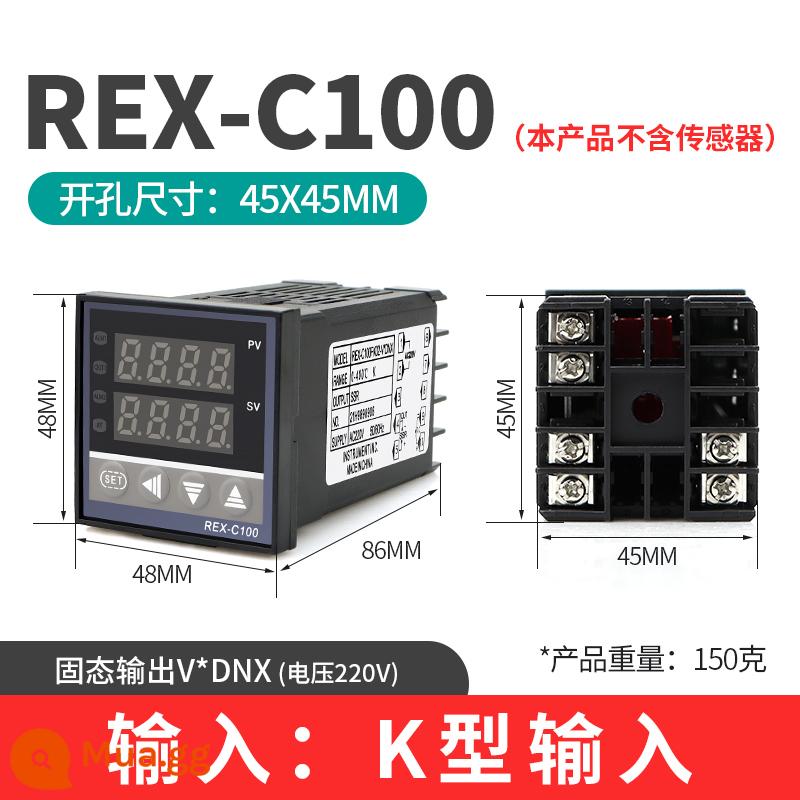 REX-C100 REX-C400 REX-C700 Bộ điều khiển nhiệt độ thông minh REX-C900 Bộ điều nhiệt Bộ điều nhiệt - Ngắn C100 K Không có báo động Đầu ra trạng thái rắn V*DNX