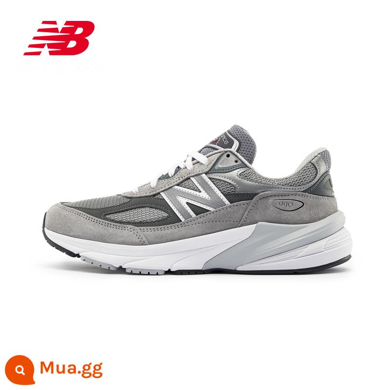 New balance NB chính hãng giày nam chính hãng giày nữ sản xuất tại Hoa Kỳ 990v6 series giày thường W990GL6 - Mẫu nam màu xám M990GL6