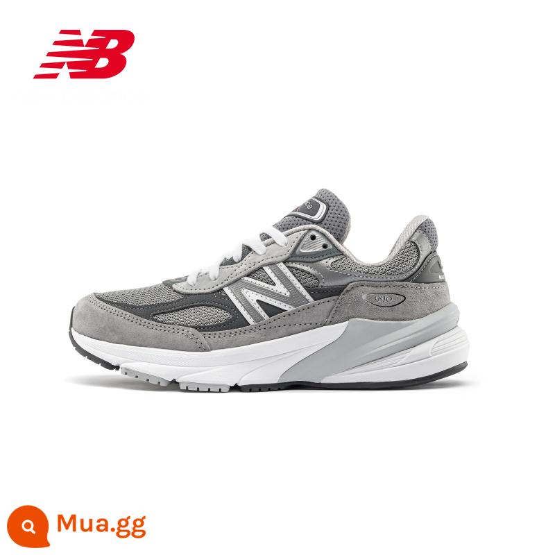 New balance NB chính hãng giày nam chính hãng giày nữ sản xuất tại Hoa Kỳ 990v6 series giày thường W990GL6 - Mẫu nữ W990GL6 Xám