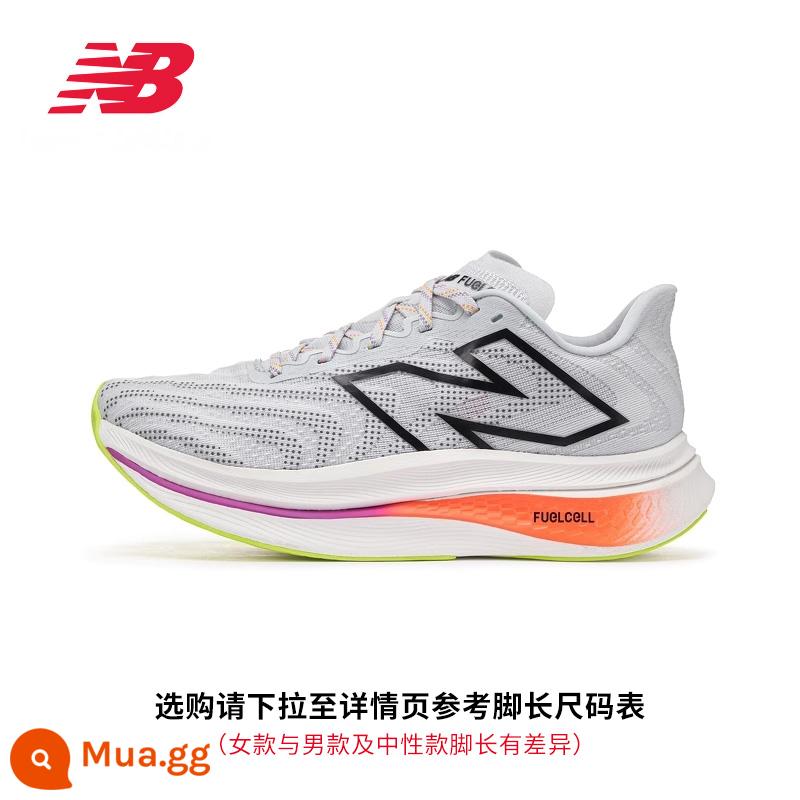 Giày chạy bộ chạy bộ đường dài bằng carbon có độ đàn hồi cao cho nam và nữ SC Trainer v2 marathon - Giày Standard D nam xanh nhạt mẫu MRCXLG3